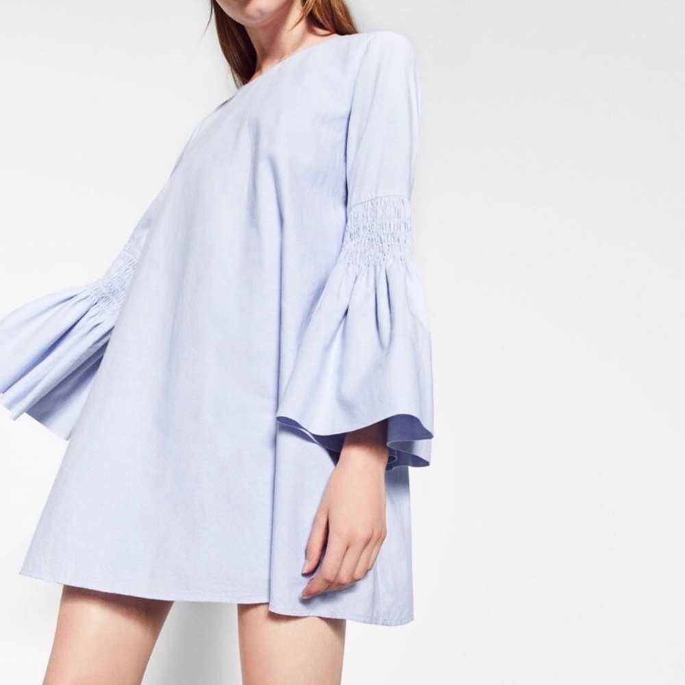 Zara Jumpsuit Dress with Bell Sleeves